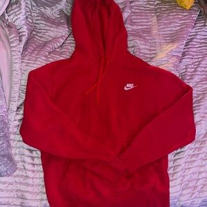 Nike red hoodie